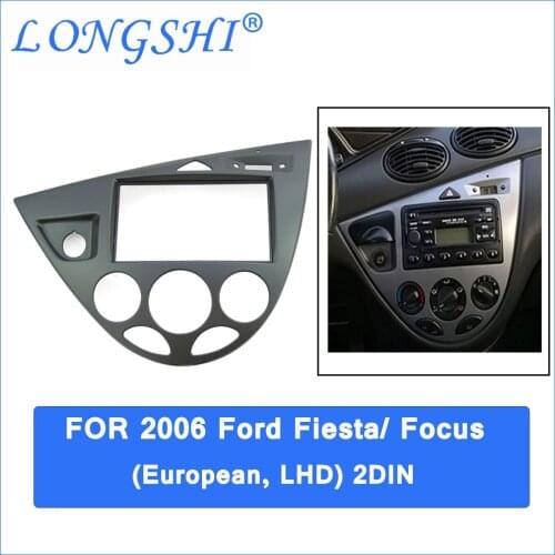 Car refitting DVD frame,DVD panel,Dash Kit,Fascia for 06 Ford Fiesta/ Focus, 2DIN (European, LHD)