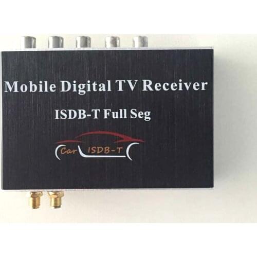 Car ISDB-T Double Tuner Full Seg Car digital TV Receiver isdb-t two Antenna for Car DVD GPS Android player South American