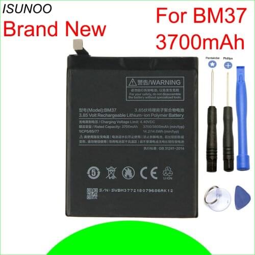 BM37 Battery For Xiaomi Xiao mi Mi 5s plus Mi5s plus 3700mAh Mobile Phone Batteries With Repair Tools
