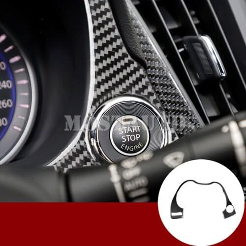 For Infiniti Q50 Carbon Fiber Front Dashboard Edge Molding Cover Trim 2013-2020 1pcs Car Accessories Interior Car Decor Car Trim