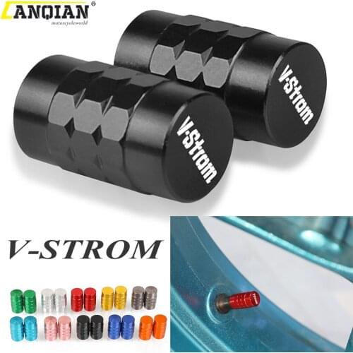 For SUZUKI DL250 DL650 DL1000 DL 250 650 1000 V-STROM VSTROM Motorcycle CNC Wheel Tire Valve Caps Tyre Rim Stem Airdust Covers