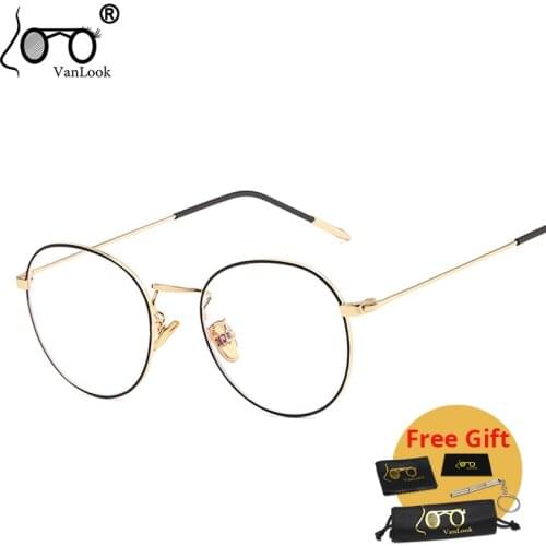 Computer Glasses Women Round No Diopter Blue Light Blocking Glasses Men Gaming Screen Protection Stylish Spectacles Frames
