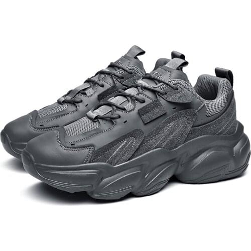 Unisex Mens Vulcanized Men Shoes Platform Casual Women Designer Tenis Shoes Leather Mesh Chunky Sneakers Brand Luxury Footwear