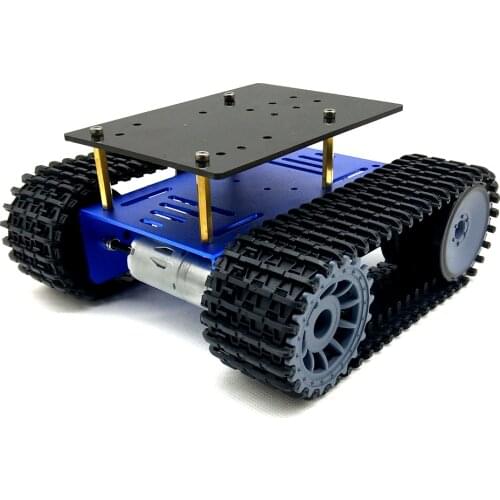 Mini T10P Smart Robot Tank Chassis Tracked Car Platform with Gear Motor for DIY Robot Toy Part