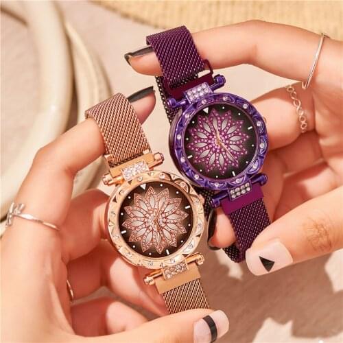 Fashion Quartz Movement High Quality 40mm SHSHD Women Stainless Steel Mesh Rose Gold Waterproof Ladies Watch Dropshipping
