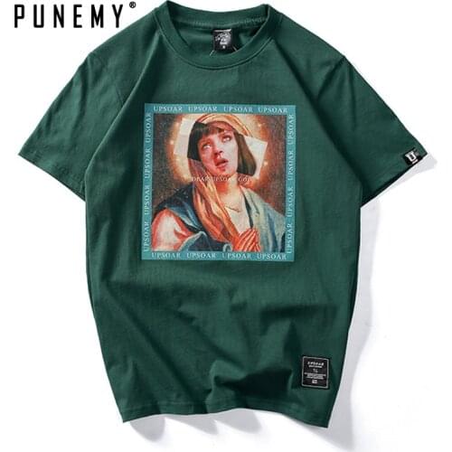 Men T Shirts Funny Spoof Maria Oversize 100% Cotton Hip Hop Streetwear 2020 Summer Top Tees Tshirt Women Harajuku Mans T-shirt