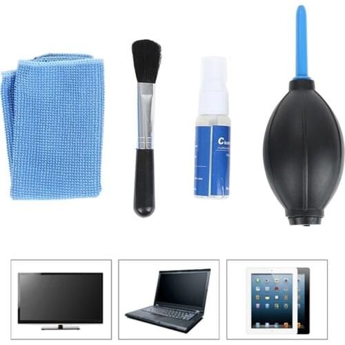 4 In1 Screen Cleaning Kit For LCD LED Plasma TV PC Monitor Laptop Tablet Cleaner Household Cleaning Kit high quality non-toxic