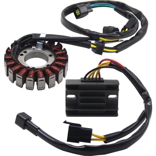 Motorcycle Magneto Stator Coil +Voltage Regulator Rectifier For Kawasaki KLX400 KLX400R KLX400SR 2003-2004 21003-S007 21066-S005