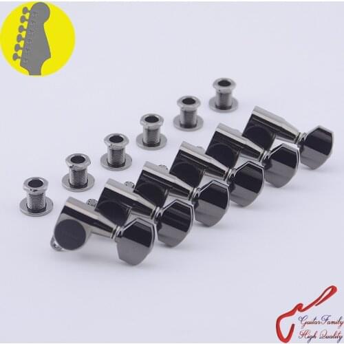 Original Genuine 6 In-line GOTOH SG360-07 Guitar Machine Heads Tuners ( Cosmo Black ) MADE IN JAPAN
