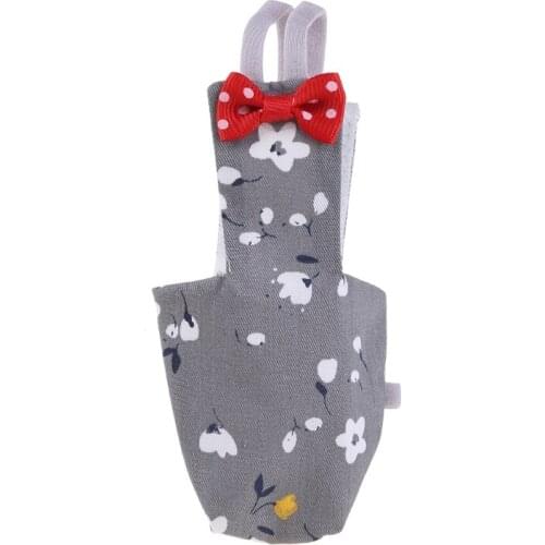 Parrot Diaper with Bowtie Cute Colorful Fruit Floral Cockatiel Pigeons Small Med