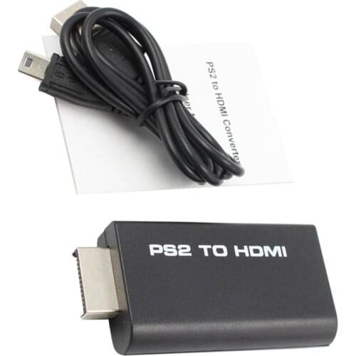 Portable For PS2 To HDMI-compatible Audio Video Converter Adapter AV HDMI-compatible Cable For SONY PlayStation 2 Plug And Play