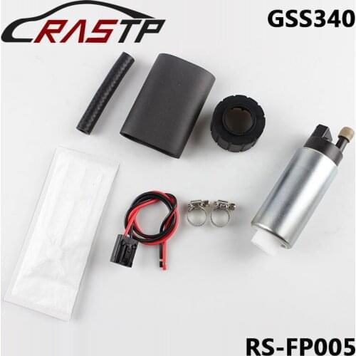 RASTP-Stainless Steel 255LPH High Pressure ELectric Fuel Pump Kit Universal GSS34 RS-FP005