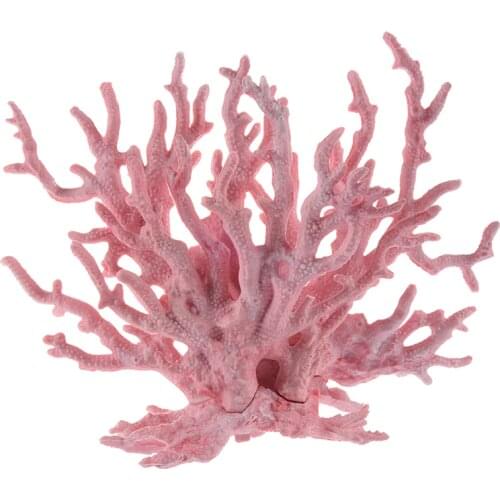 Pink Coral Shaped Decoration Ornament for Aquarium Fish Tank