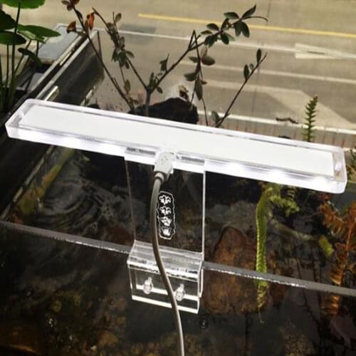 Touch Screen Fish Tank Aquarium Lighting Lamp Clip On Lamp 3-8MM Thickness LED Aquarium Bracket Lamp Aquatic Plant Lamp