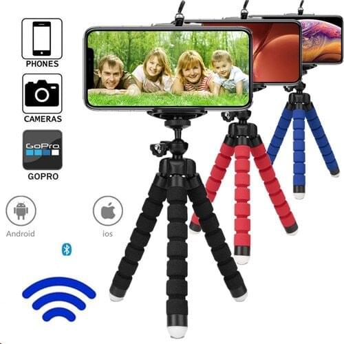 Tripod for phone tripod monopod selfie remote stick for smartphone iphone tripode for mobile phone holder bluetooth tripods