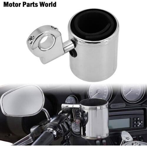Motorcycle Universal 7/8''-1.25 Adjustable Drink Handlebar Crash Bar Holder For Harley Sportster XL Touring Dyna Fat Bob Softail