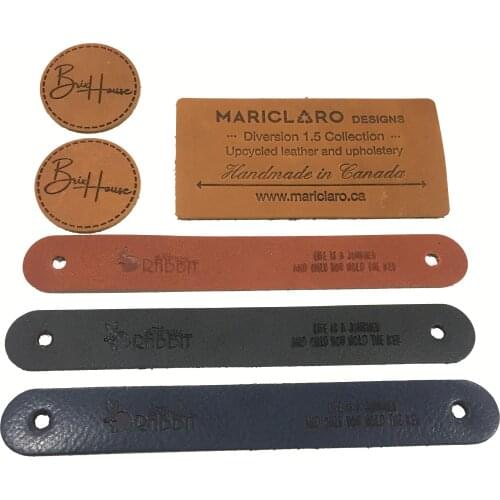 High Quality Genuine Leather Labels Custom Design Brand Logo Garment Patches For Jeans/Hats