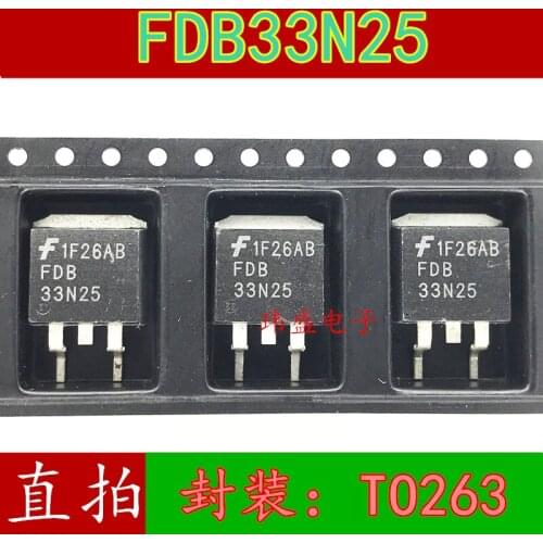 10pcs FDB33N25 TO263