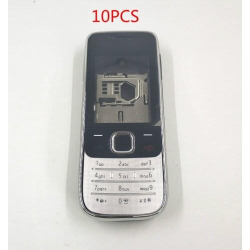 10Pcs/lot New Full Housing For Nokia 2730C 2730 Front Faceplate Frame Cover Case+Back Cover/battery Door Cover+Keypad