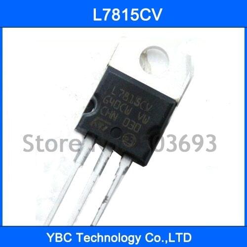 100pcs ST L7815CV L7815 7815 Voltage Regulator IC 15V 1.5A TO-220 Made in China