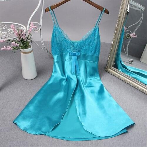 2022 Summer Lady Nightgown Women Nightwear Nightdress Female Sleeveless Nighty Sexy Sleepwear Sleepshirt Home Clothing AD0303