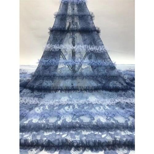 3D Design High Quality Sequins BZL-8.120715 Latest African Soft Lace Fabric for Bridal Lace Nigerian Net Lace Fabric
