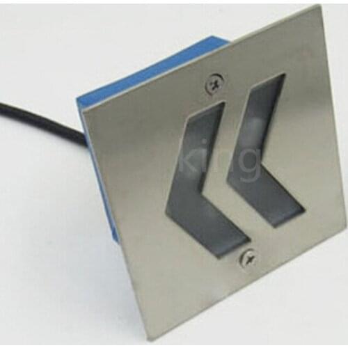 Free Shipping Suqare 3W Foundation embedded LED footlights 3W light LED stair corner lamp light footfall night light AC85-265V