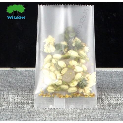Big Size 50 PCS Lower Seal And Back Seal Heat Sealing Bag Middle Sealed Flat Scented tea Bag Cookie Pouch Frosted Clear