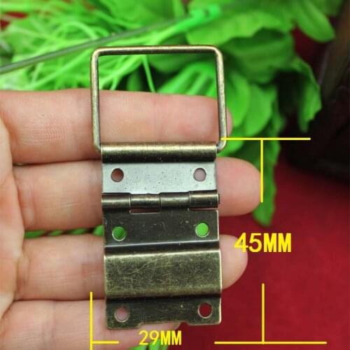 Bronze Metal Cabinet Door Luggage Mini Hinge,6 Holes Decor,Furniture Decoration Hook Hinge,29*45mm,40Pcs