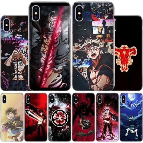 Manga Anime Black Clover Cover Phone Case For Apple iphone 11 12 Pro XR X XS Max 7 8 6 6S Plus + 7G 6G 5 SE 2020 Coque Popular