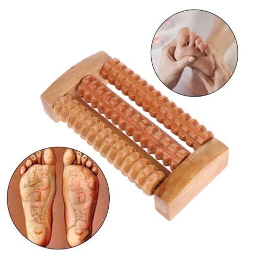 Wooden Foot Roller Wood Care Massage Reflexology Relax Relief Massager Spa Gift Foot Massage Shiatsu Massager