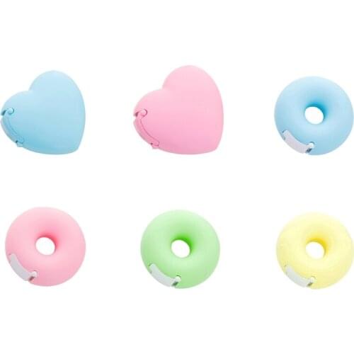 Candy Color Tape Dispenser Cute Roll Organizer Eyelash Extensions Tape Dispenser Cutter Home Office Desk Supplies wholesales