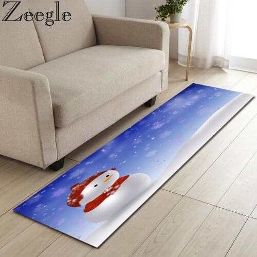 Long Rectangle Christmas Mat Doormat Kitchen Rug Bedroom Outdoor Entrance Welcome Carpet Mat Bathroom Home Decor Floor Mats