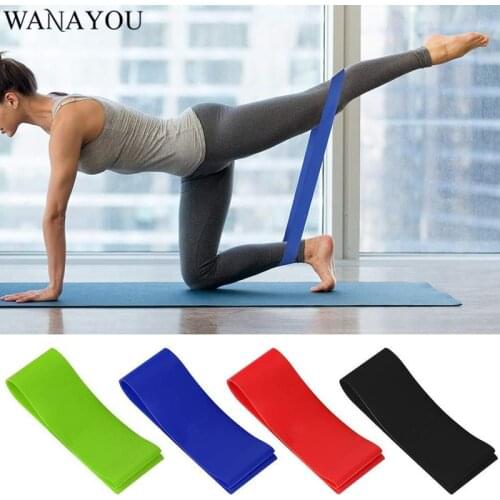 WANAYOU 4pcs/Set Sports Resistance Bands Training Rubber Loops Bands Yoga Pull Rope Women Fitness Workout Latex Elastic Bands