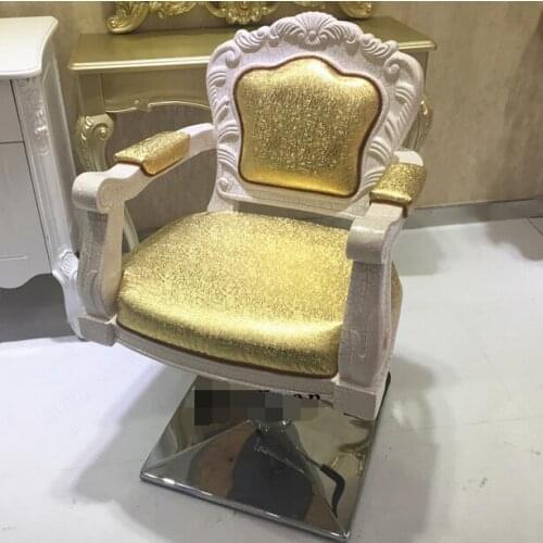 European hairdressing chair. Haircut chair. Upscale hairdressing chair