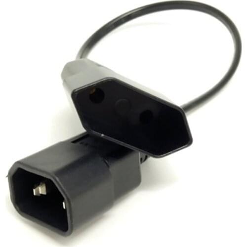 IEC60320 C14 Inlet Plug to European VDE 2Pin Outlet Socket Plug adapter Power Cords,C13 exchange to CEE7/16 Euro Outlet