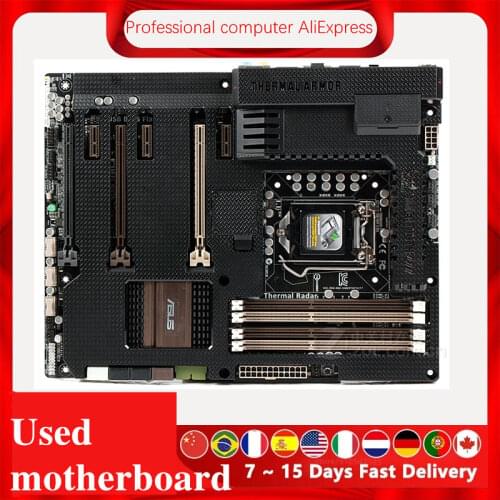 For ASUS SABERTOOTH Z77 Computer Motherboard LGA 1155 DDR3 For Intel Z77 P8Z77 Desktop Mainboard SATA II PCI-E X16 Used