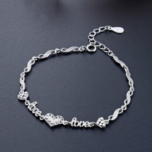 Fashion Bracelet For Women Genuine 925 Sterling Silver Bracelet Jewelry Accessories Anniversary Gift For Lady Party Decoration