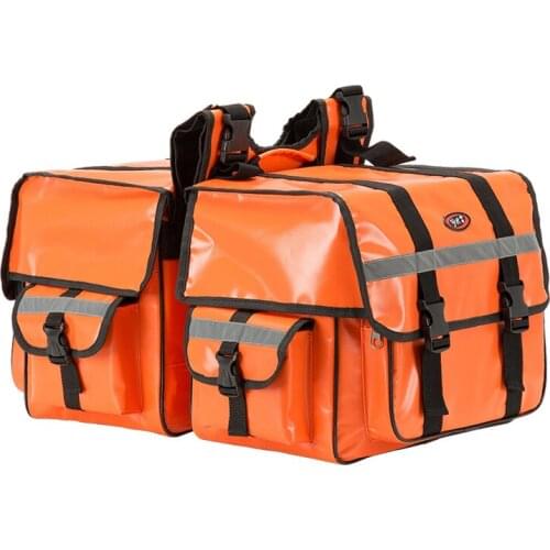 NEW One Pair Motorcycle Saddle Bags Waterproof Plugs Size 70L Moto Saddlebags luggage Back Motorbike Seat Bag