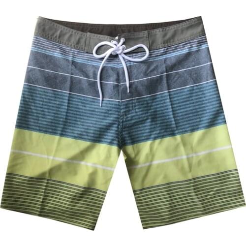 New Arrival Mens Board Shorts Summer Quick Dry Striped Swimwear Swimsuits Sport Beachwear Homme Bermuda Shorts Surf Short