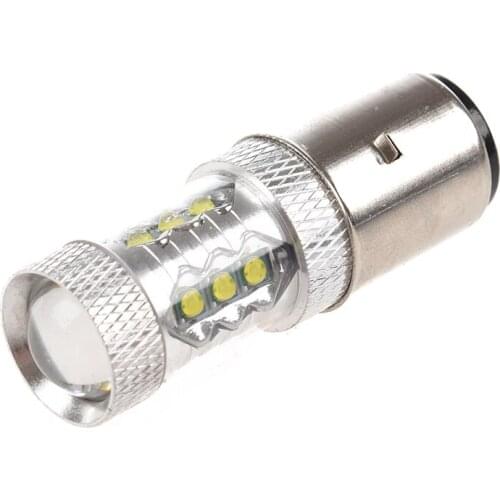 New 16 * 80W LED Motor Bike/Moped/Scooter/ATV Headlight Bulb BA20D H6