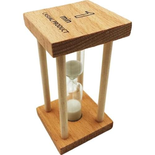 Clear sand glass sandglass hourglass timer 1minutes clock timer counter counts on kids brushing tool