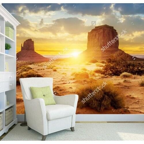 Custom natural scenery wallpaper,Sunset,3D photo mural for living room bedroom restaurant background wall waterproof wallpaper
