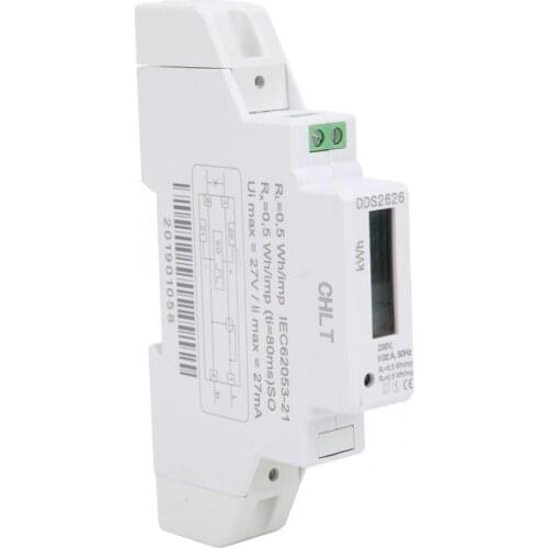 Energy Meter DDS2626 1P Single Phase Electronic Energy Meter LCD Display 35mm Din-rail Power Meter 5(32)A