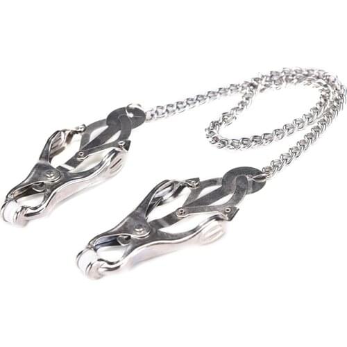Sex Toys Adjustable Stainless BDSM Nipple Vaginal Clamps Strapon Pussy Erotic Stimulate Painless Adult Sex Toy For Couples Women