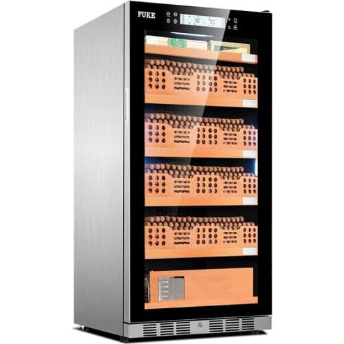 FUKE cigar cabinet humidor led light humidor Cooler Humidor Cabinet Cedar wood Cigar Cooler FK-128C2