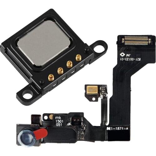 2pcs/set Front Facing Camera Flex Cable with Sensor Proximity Light and Microphone + earpiece for iPhone 6s 6s Plus