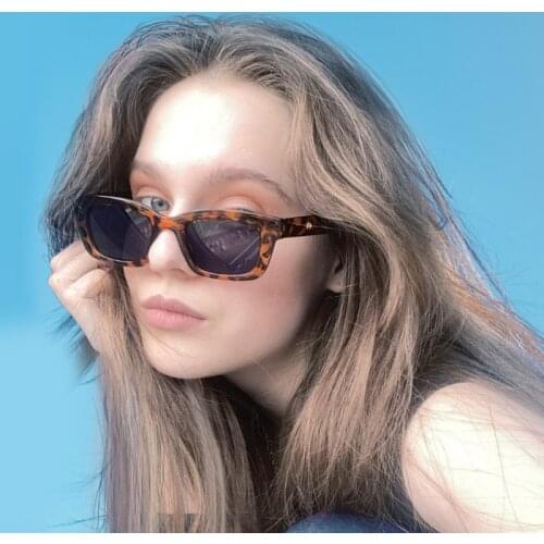 Vintage Sunglasses women Cat Eye Sunglasses Rectangle for Women Retro Fashion Style Female Lady Square shades Brand Designer uv