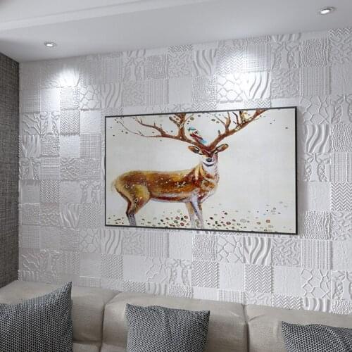 Stereo Wall Stickers Living Room Background Wall Paper Foam Wood Wallpaper Self-adhesive 3d Waterproof Vinyl Wallpapers Modern