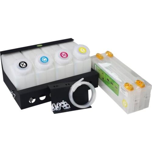 Letop Inkjet Printer 4 Color Cymk Bulk Ink Tank 4 Bottle Ink Bulk System